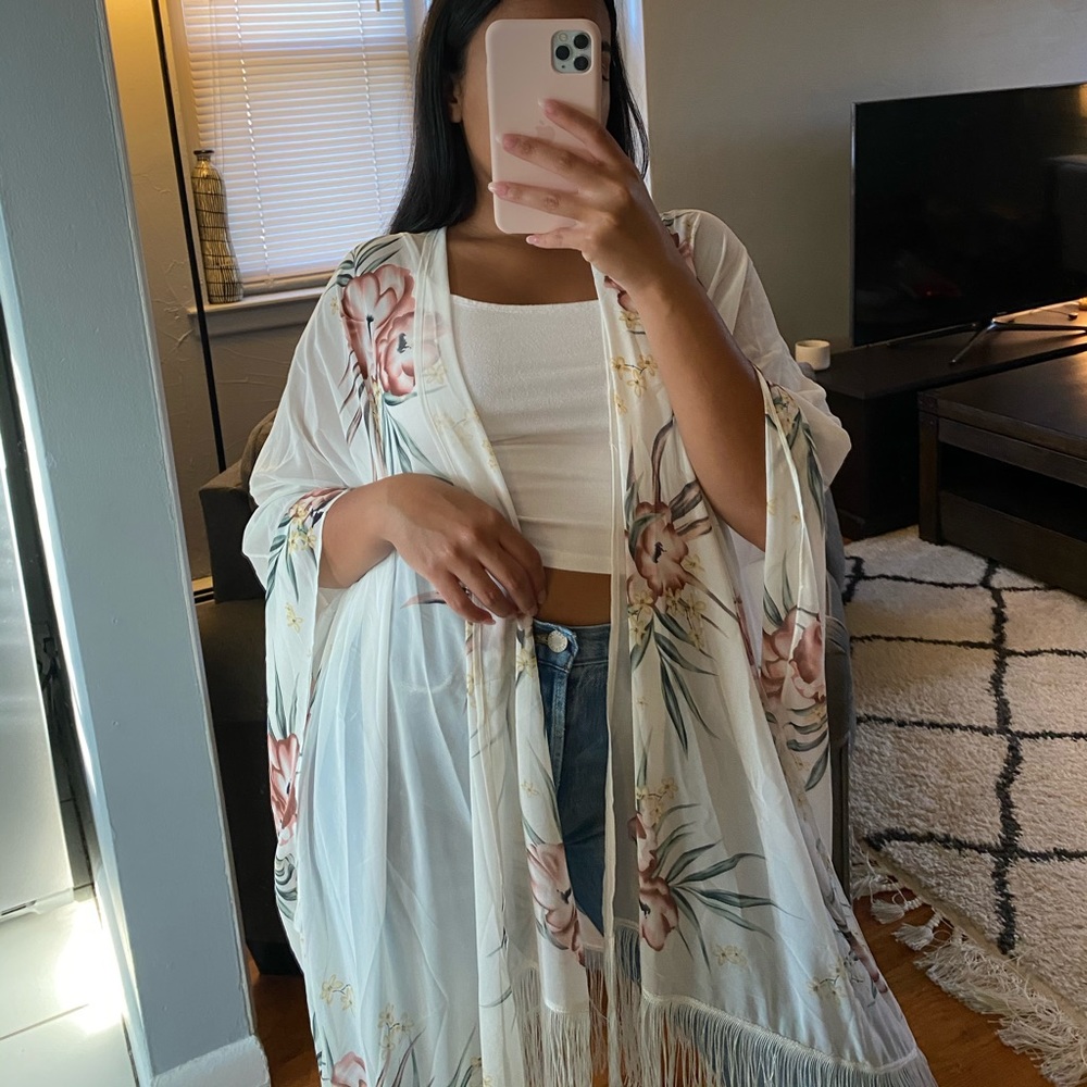 OS Floral Kimono